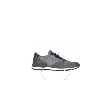 Tod's Men's High-Tech Fabric/ Suede Sneakers in Dark Ash/Lead/Black XXM0VJ0L8108UJ90UI