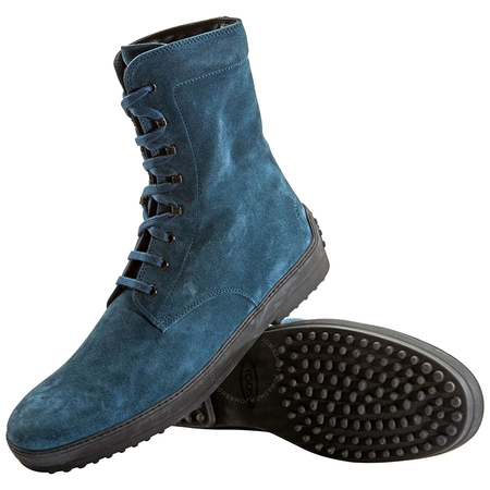 Tod's Men's Light Peacock Winter Lace Up Ankle Boots XXM0HW00500RE0T605