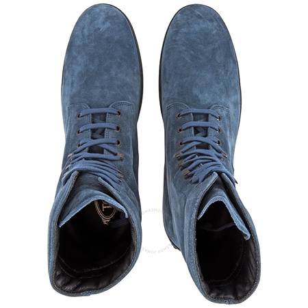 Tod's Men's Light Peacock Winter Lace Up Ankle Boots XXM0HW00500RE0T605