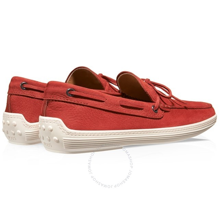 Tod's Men's Dark Orange Red Slip-On Shoes XXM0MA00050ENKR007