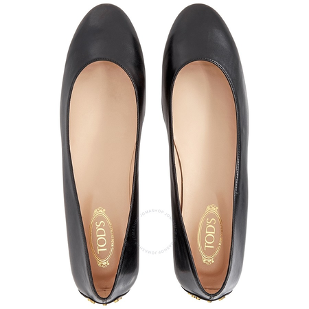 Tod's Womens Leather Flats in Black XXW0UK0K3706Y6B999