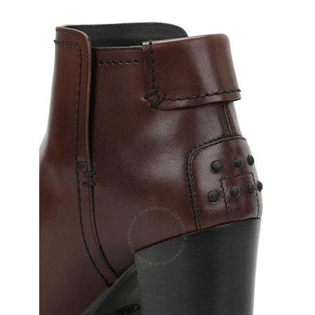 Tod's Womens Suede Ankle Boots in Dark Brown XXW0ZU0R770D90S800