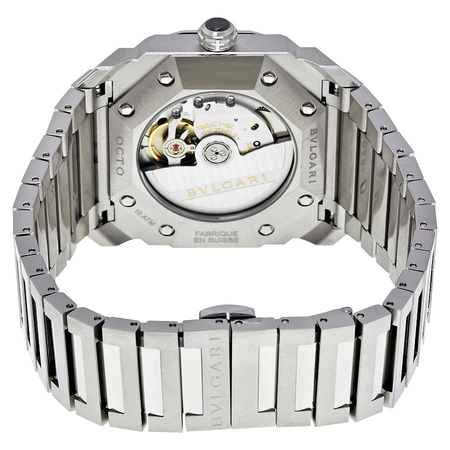 Bvlgari Octo Solotempo Blue Dial Stainless Steel Automatic Men's Watch 102105