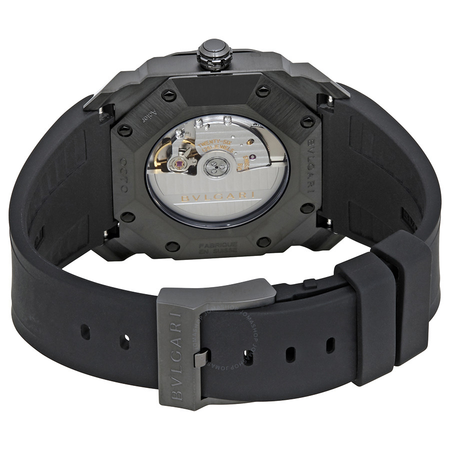 Bvlgari Octo Ultranero Black Dial Automatic Men's Watch 102738