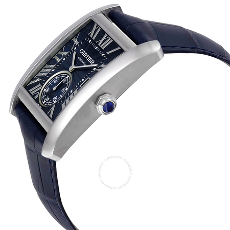 Cartier Tank MC Blue Dial Stainless Steel Men's Watch WSTA0010