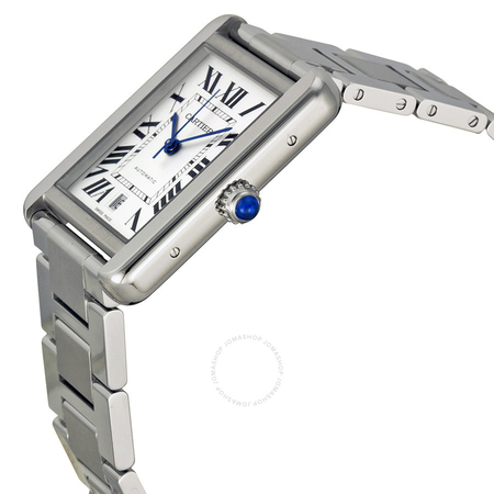 Cartier Tank Solo XL Automatic Silver Dial Men's Watch W5200028
