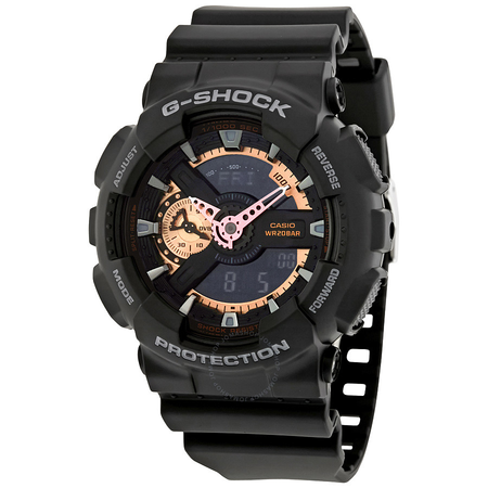 Casio G-Shock Black Dial Resin Men's Watch GA110RG-1A