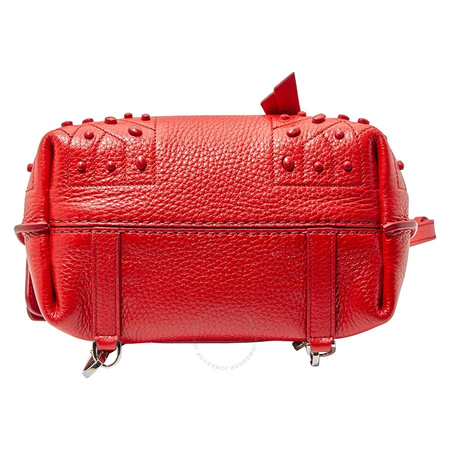 Tod's Ladies Leather Wave Red Wave Backpk Mini Gommini XBWAMRGD101MCLR401