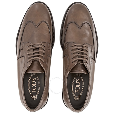 Tod's Men's  Derby Heel Shoes in Peat XXM0XR0O520D9CC405
