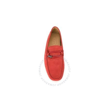 Tod's Men's Dark Orange Red Semi-Glossy Leather Shoes XXM0GW0L910ENKR007