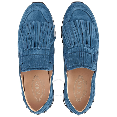 Tod's Womens Knotted Fringed Sneakers in Light Tropical XXW0YO0P250LCAT612