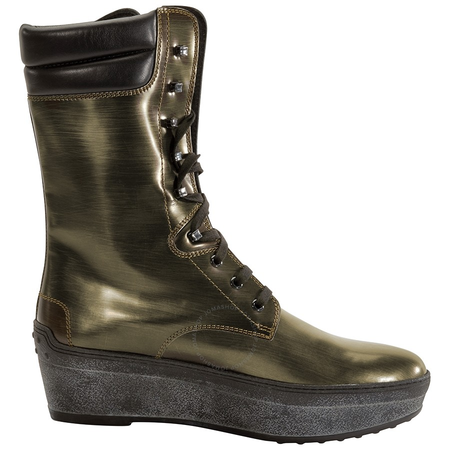 Tod's Womens Shoes in Vintage Gold/ Black XXW0QE0A710D50417D