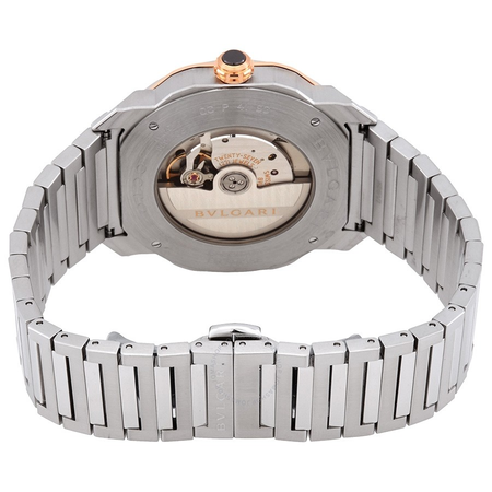 Bvlgari Octo Roma Automatic Men's 18kt Rose Gold and Stainless Steel Watch 103083