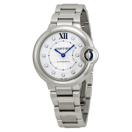 Cartier Ballon Bleu Automatic Diamond Dial Ladies Watch WE902074