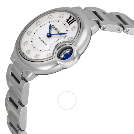 Cartier Ballon Bleu Automatic Diamond Dial Ladies Watch WE902074