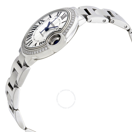 Cartier Ballon Bleu Silver Flinque Sunray Dial Ladies  Watch W4BB0016
