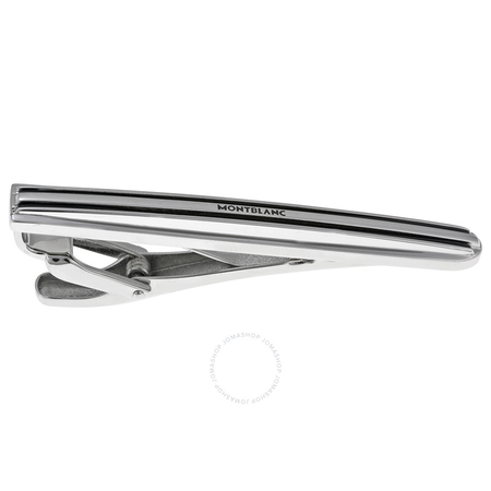 Montblanc Montblanc Meisterstuck Steel with Black Laquer Inlay Tie Bar 107592