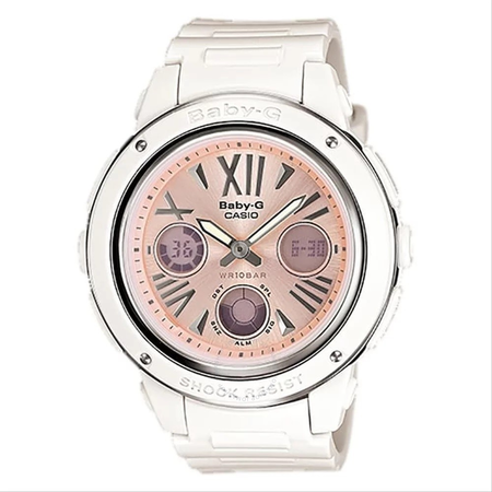 Casio Casio Baby-G Perpetual Alarm Chronograph Quartz Analog-Digital Rose Gold Dial Ladies Watch BGA-152-7B2DR BGA-152-7B2DR