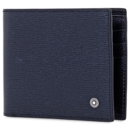 Montblanc 4810 Westside Wallet 6cc Money Clip- Blue 118654