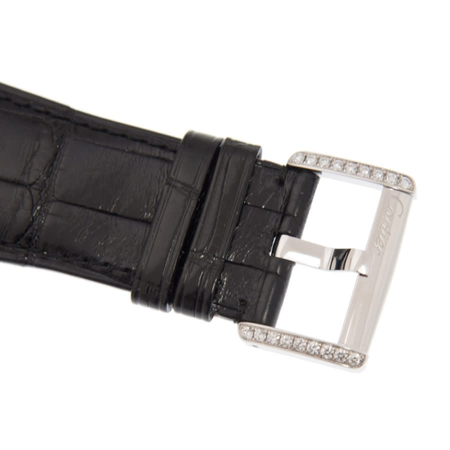 Cartier Tank Divan Cream Dial Ladies 18 Carat White Gold Diamond Watch WA301370