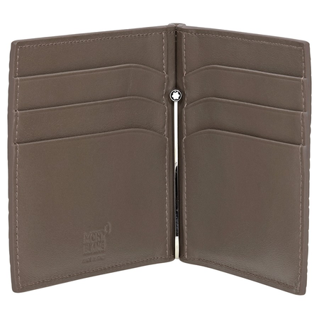 Montblanc Meisterstuck Selection 6cc Leather Wallet- Taupe 113342