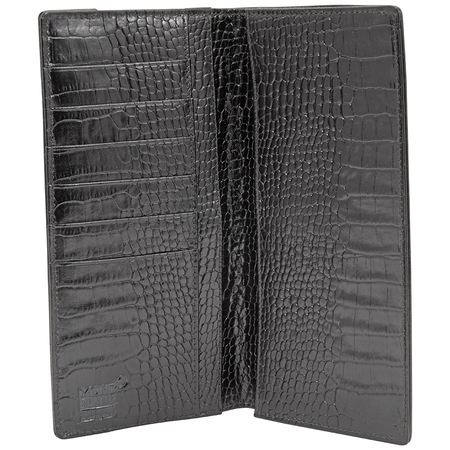 Montblanc Nightflight 6cc Leather/Fabric Wallet- Khaki Brown 103609