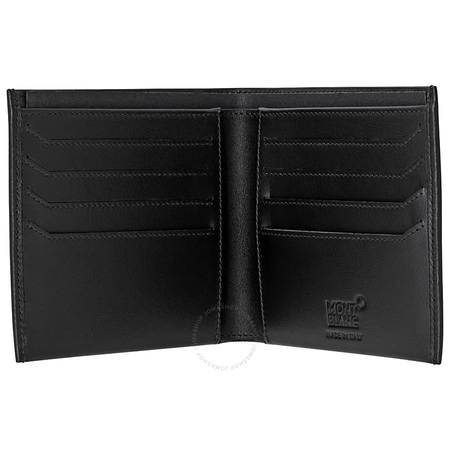Montblanc Nightflight 8CC Leather Wallet- Black 118276
