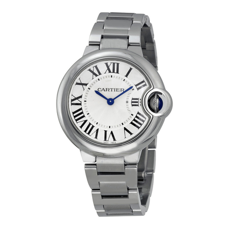 Cartier Ballon Bleu Silver Dial Stainless Steel Ladies Watch W6920084