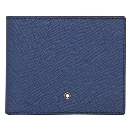 Montblanc Sartorial 8CC Leather Wallet- Indigo 113213