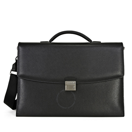 Montblanc Montblanc Sartorial Double Gusset Briefcase- Black 113175