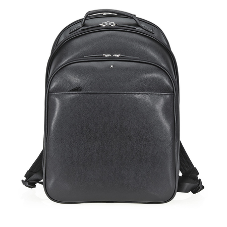 Montblanc Sartorial Large Leather Backpack - Black 114586