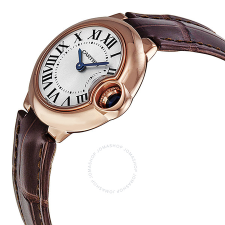 Cartier Ballon Bleu Silver Dial 18kt Rose Gold Ladies Watch W6900256