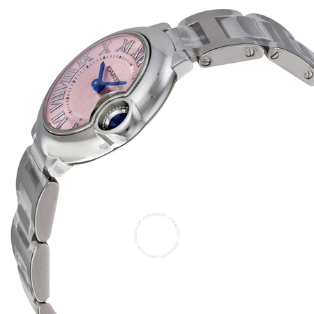 Cartier Ballon Bleu Pink Dial Stainless Steel Ladies Watch W6920038