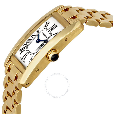 Cartier Tank Americaine 18kt Yellow Gold Ladies Watch W26015K2