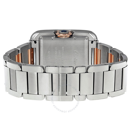 Cartier Tank Anglaise Large Automatic Rose Gold and Steel Ladies Watch W5310037