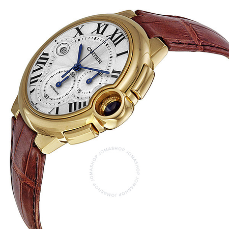 Cartier Ballon Bleu 18kt Yellow Gold Case Chronograph Men's Watch W6920007
