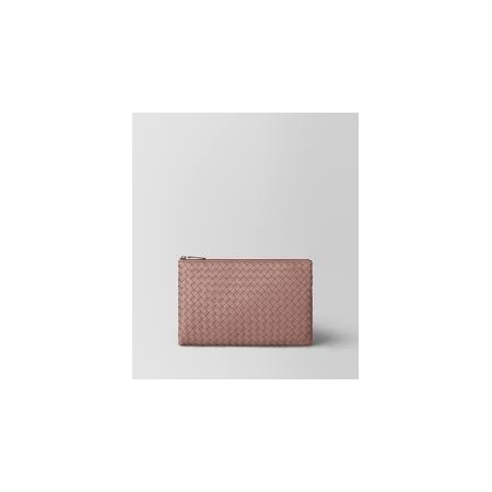 Bottega Veneta Dahlia Intrecciato Nappa Biletto Zip Pouch 522429 V001N 6600