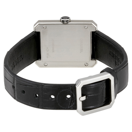 Chanel Boy-Friend Black Guilloché Dial Ladies Watch H4883