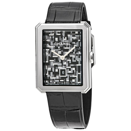 Chanel Boy-Friend Tweed Pattern Dial Ladies  Watch H6128