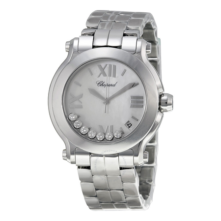 Chopard Happy Sport Ladies Diamond Watch 278477-3002