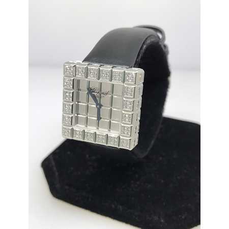 Chopard Ice Cube Mirror Dial Square Ladies Quartz Watch 136815-1001