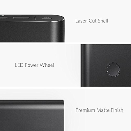 Anker PowerCore+ 26800, Premium Portable Charger, High Capacity 26800mAh External Battery with Qualcomm Quick Charge 3.0 (in- and output), Includes PowerPort+ 1 Wall Charger
