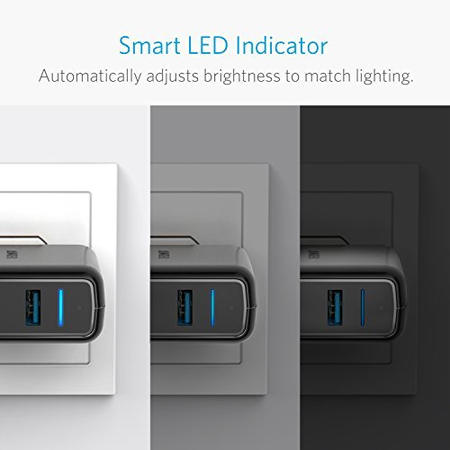 Anker Quick Charge 3.0 39W Dual USB Wall Charger, PowerPort Speed 2 for Galaxy S7 / S6 / Edge / Plus, Note 5 / 4 and PowerIQ for iPhone 7 / 6s / Plus, iPad Pro / Air 2 / mini, LG, Nexus, HTC and More