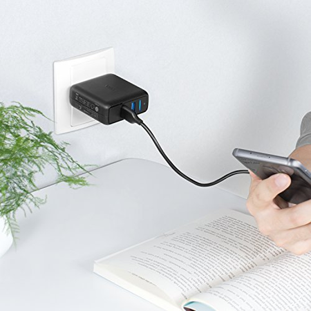 Anker Quick Charge 3.0 39W Dual USB Wall Charger, PowerPort Speed 2 for Galaxy S7 / S6 / Edge / Plus, Note 5 / 4 and PowerIQ for iPhone 7 / 6s / Plus, iPad Pro / Air 2 / mini, LG, Nexus, HTC and More