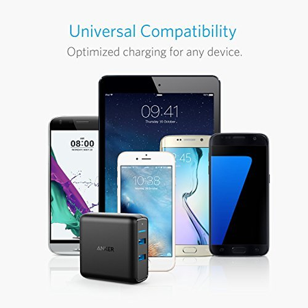 Anker Quick Charge 3.0 39W Dual USB Wall Charger, PowerPort Speed 2 for Galaxy S7 / S6 / Edge / Plus, Note 5 / 4 and PowerIQ for iPhone 7 / 6s / Plus, iPad Pro / Air 2 / mini, LG, Nexus, HTC and More