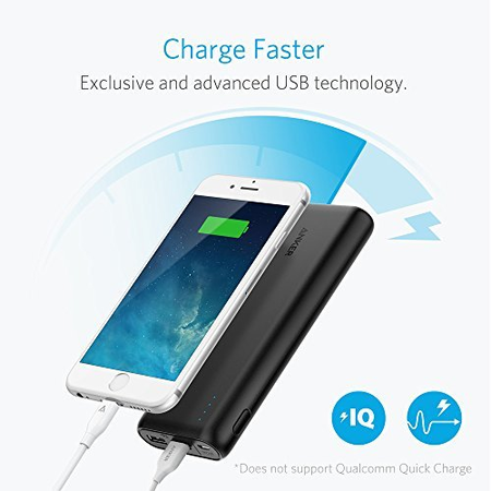 Anker PowerCore 20100 - Ultra High Capacity Power Bank with 4.8A Output, PowerIQ Technology for iPhone, iPad and Samsung Galaxy and More (Black)