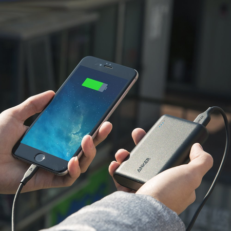Anker PowerCore 10000, One of the Smallest and Lightest 10000mAh External Batteries, Ultra-Compact, High-speed Charging Technology Power Bank for iPhone, Samsung Galaxy and More