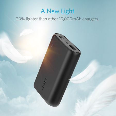 Anker PowerCore 10000, One of the Smallest and Lightest 10000mAh External Batteries, Ultra-Compact, High-speed Charging Technology Power Bank for iPhone, Samsung Galaxy and More