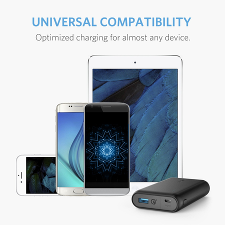 Anker PowerCore Speed 10000 QC, Qualcomm Quick Charge 3.0 Portable Charger with Power IQ, Power Bank for Samsung, iPhone, iPad and More