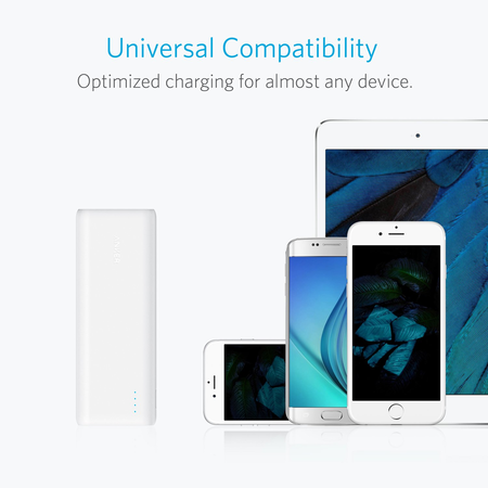 Anker PowerCore 20100 - 20000mAh Ultra High Capacity Power Bank with Powerful 4.8A Output, PowerIQ Technology for iPhone, iPad and Samsung Galaxy and More (White)